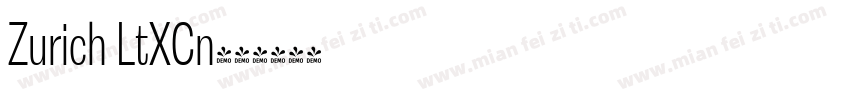 Zurich LtXCn字体转换
